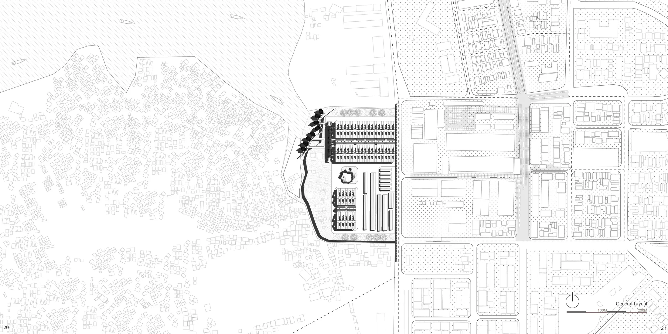 Architecture portfolio spread 11: Urban and coastal site relationship